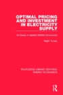 Image for Optimal Pricing and Investment in Electricity Supply