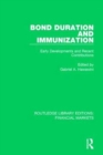 Image for Bond duration and immunization  : early developments and recent contributions