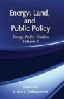 Image for Energy, Land and Public Policy