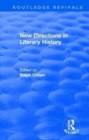 Image for : New Directions in Literary History (1974)