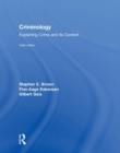 Image for Criminology : Explaining Crime and Its Context
