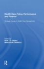 Image for Health Care Policy, Performance and Finance