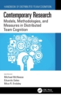 Image for Contemporary research  : models, methodologies, and measures in distributed team cognition