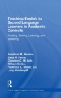 Image for Teaching English to second language learners in academic contexts  : reading, writing, listening, speaking