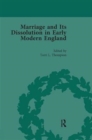 Image for Marriage and its dissolution in early modern EnglandVolume 3