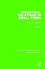 Image for Industrial Relations in Small Firms