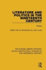 Image for Literature and Politics in the Nineteenth Century