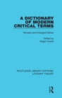 Image for A Dictionary of Modern Critical Terms