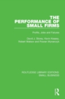 Image for The performance of small firms  : profits, jobs and failures
