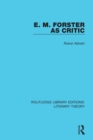 Image for E. M. Forster as Critic