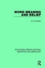 Image for Word Meaning and Belief