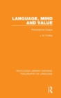 Image for Language, Mind and Value