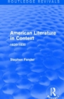 Image for American literature in context: 1620-1830
