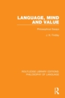 Image for Language, Mind and Value