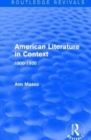 Image for American literature in context: 1900-1930