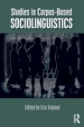 Image for Studies in corpus-based sociolinguistics