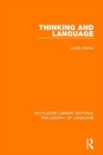 Image for Thinking and Language