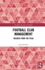 Image for Football club management  : insights from the field