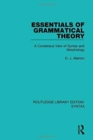 Image for Essentials of Grammatical Theory