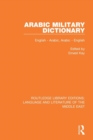 Image for Arabic military dictionary  : English-Arabic, Arabic-English