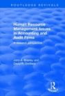 Image for Human Resource Management Issues in Accounting and Auditing Firms
