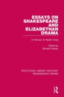 Image for Essays on Shakespeare and Elizabethan Drama