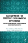 Image for Participation for effective environmental governance  : evidence from european water framework directive implementation