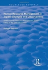 Image for Human resource management in Japan  : changes and uncertainties