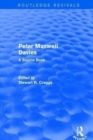 Image for Peter Maxwell Davies : A Source Book