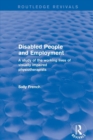 Image for Disabled people and employment  : a study of the working lives of visually impaired physiotherapists