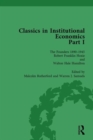 Image for Classics in Institutional Economics, Part I, Volume 4 : The Founders - Key Texts, 1890-1949
