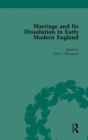 Image for Marriage and Its Dissolution in Early Modern England, Volume 1