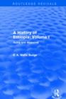 Image for A History of Ethiopia: Volume I (Routledge Revivals)