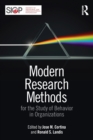 Image for Modern research methods for the study of behavior in organizations