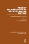 Image for Recent archaeological excavations in Britain  : selected excavations, 1939-1955