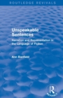 Image for Unspeakable Sentences (Routledge Revivals)