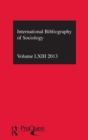 Image for IBSS: Sociology: 2013 Vol.63