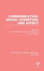 Image for Communication, Social Cognition, and Affect (PLE: Emotion)