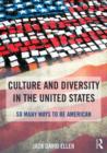 Image for Culture and diversity in the United States  : so many ways to be American