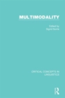 Image for Multimodality  : critical concepts in linguistics