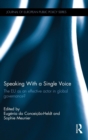 Image for Speaking With a Single Voice