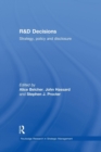 Image for R &amp; D decisions  : strategy policy and innovations