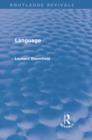 Image for Language (Routledge Revivals)
