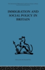 Image for Immigration and social policy in Britain