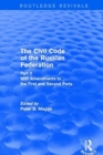 Image for Civil Code of the Russian Federation: Pt. 3: With Amendments to the First and Second Parts