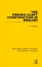 Image for The Pseudo-Cleft Construction in English