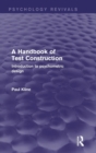 Image for A handbook of test construction  : introduction to psychometric design