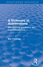 Image for A Dictionary of Abbreviations