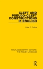 Image for Cleft and Pseudo-Cleft Constructions in English