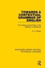 Image for Towards a Contextual Grammar of English